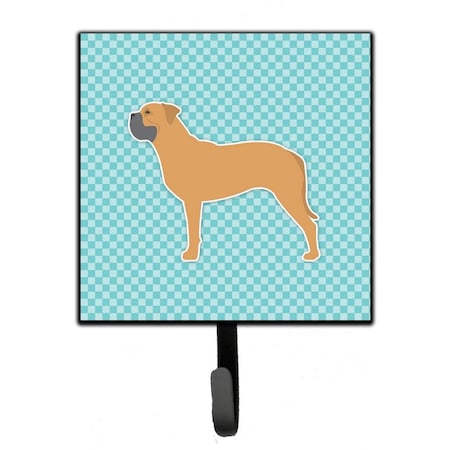 Carolines Treasures Bullmastiff Checkerboard Blue Leash or Key Holder BB3771SH4